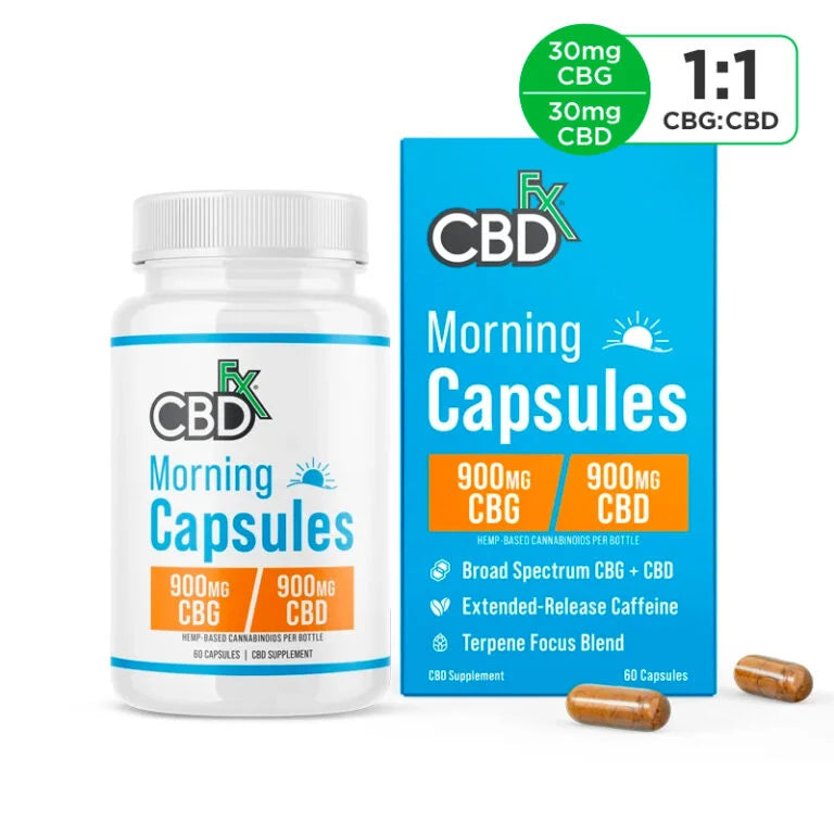 Morning Capsules CBD 900MG + CBG 900MG